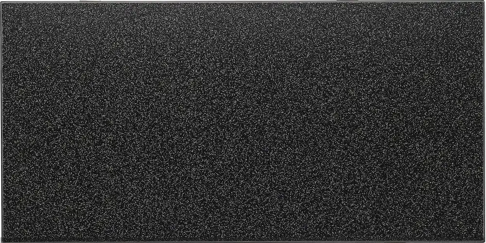 Basalt powder-coated counter surface in dark speckled black finish by Famille Closets Edmonton.