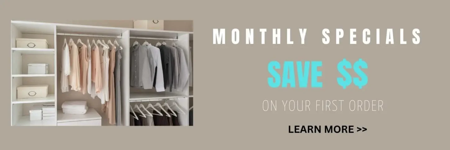 custom organize your closet