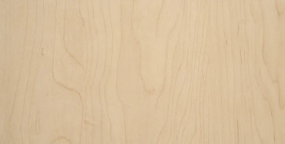 Maple wood finish sample for custom closet counters and surfaces by Famille Closets in Edmonton.