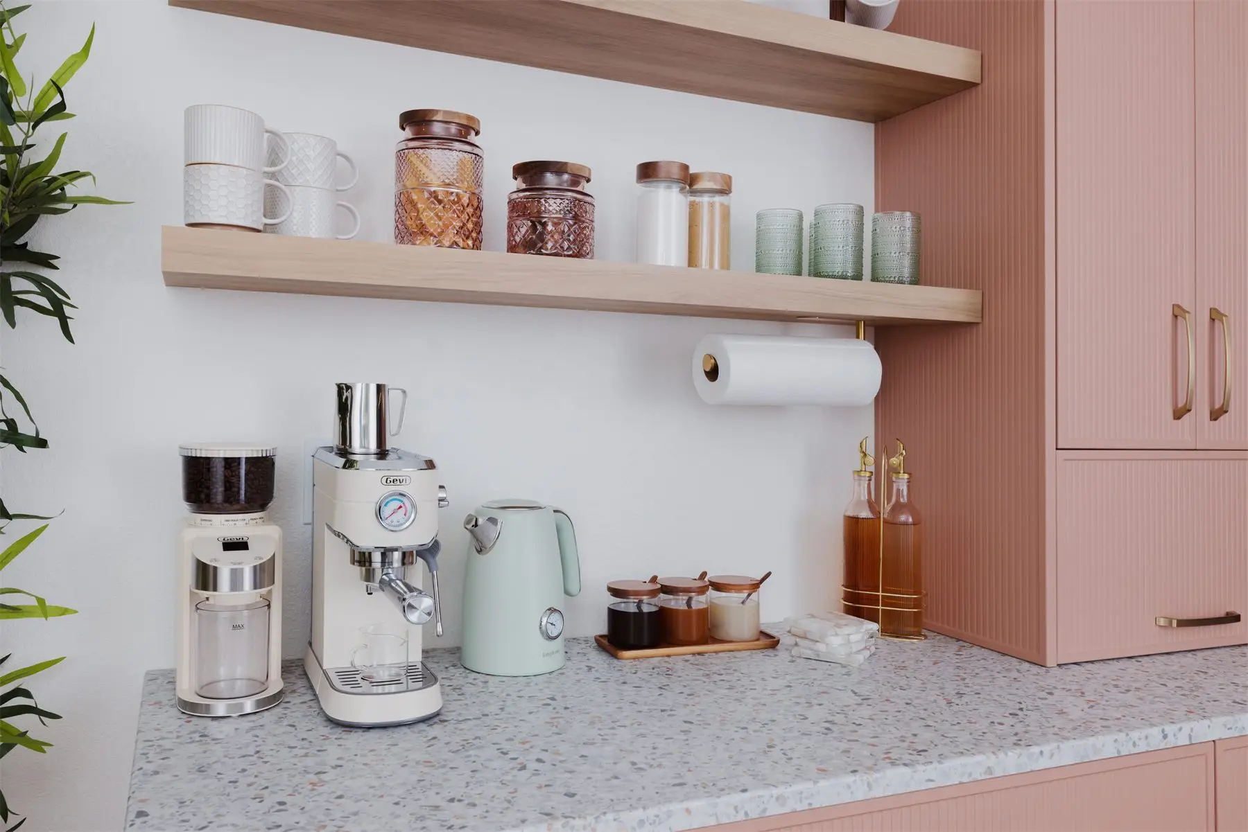 Countertop and cabinetry detail by Famille Closets