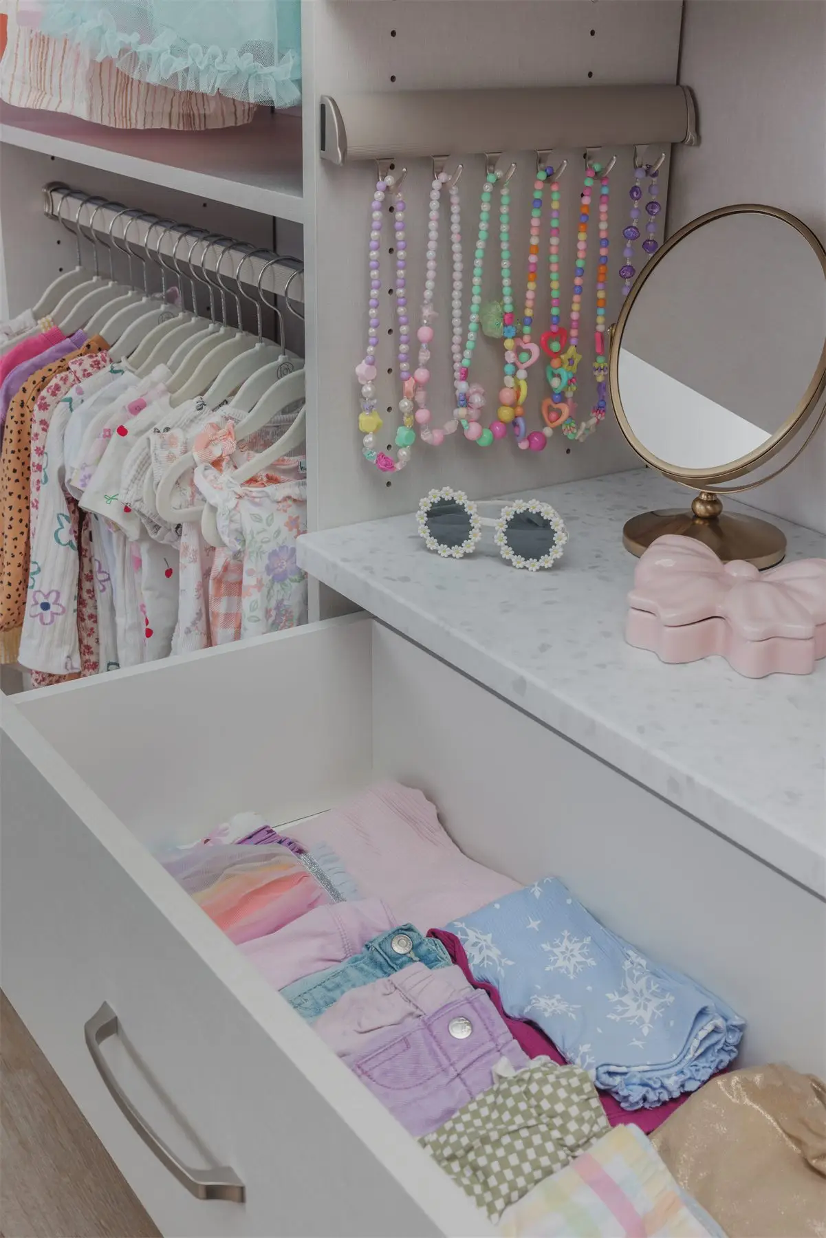 Closet drawer open by Famille Closets