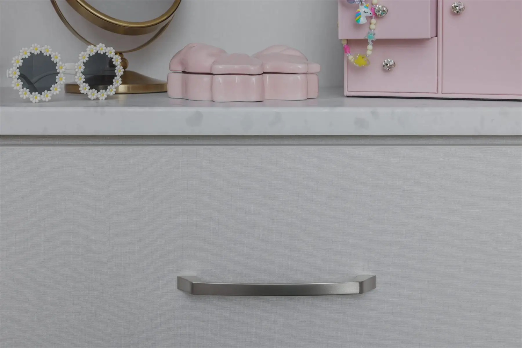 Close-up of closet drawers by Famille Closets